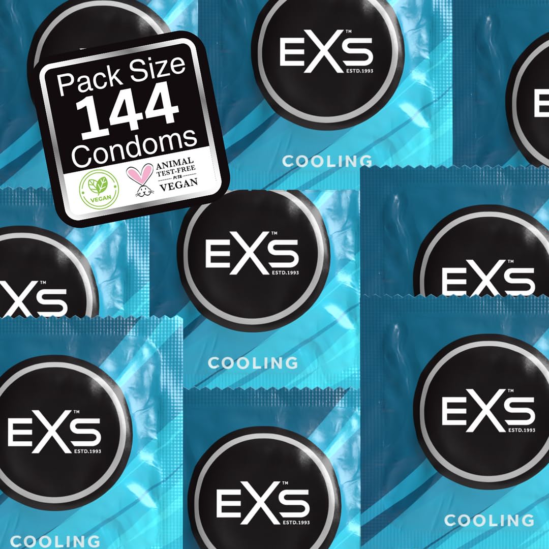 EXS Condoms Condoms-144Exscooling Black One Size