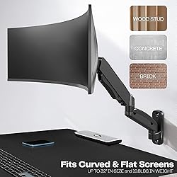 VIVO Single Monitor Counterbalance Wall Mount for