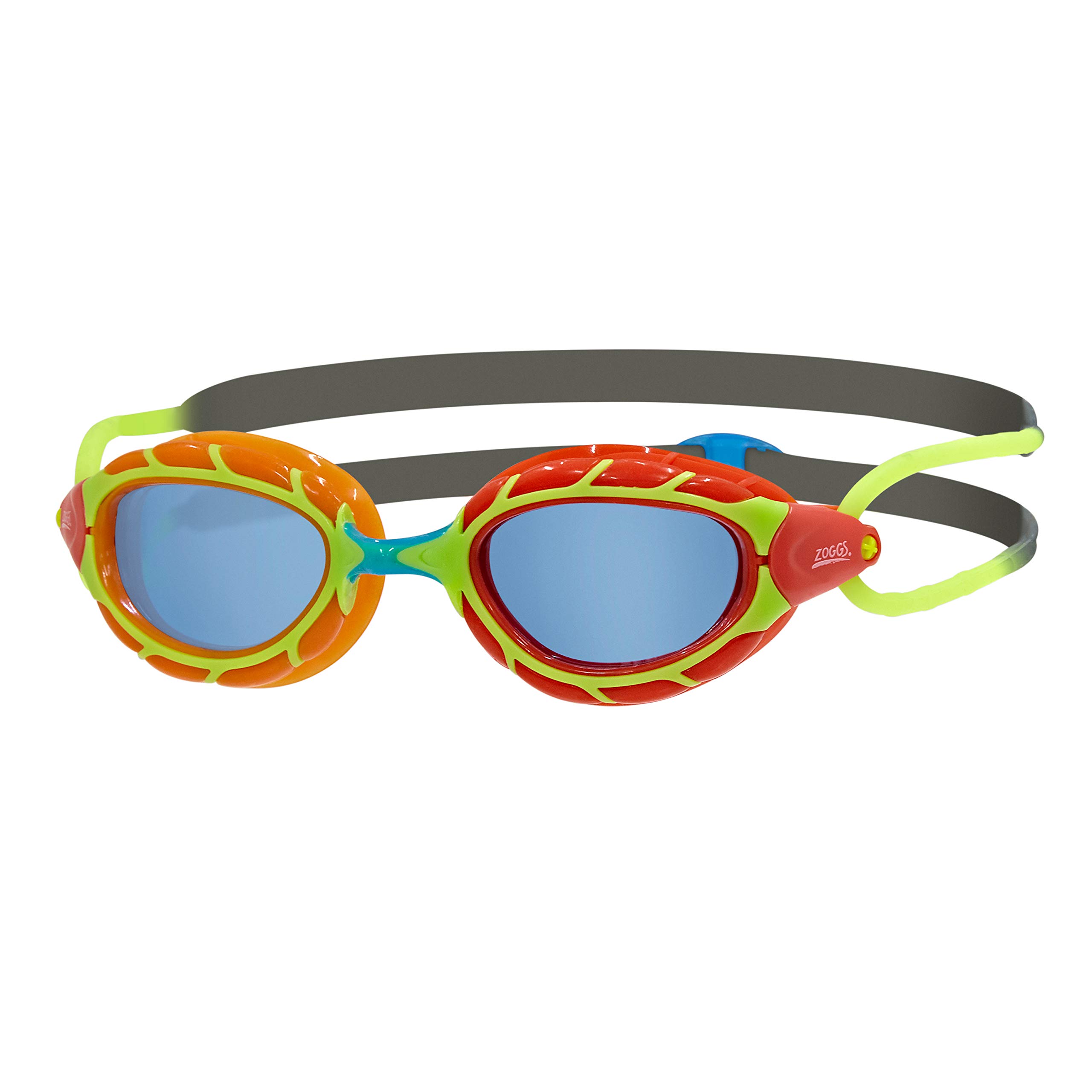 Zoggs Unisex Youth Predator Junior Swimming Goggles - Orange and Red/Grey and Green/Tint, 6-14 Years — image 1