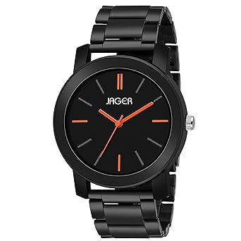 Analogue Men's Watch (Black Dial Black Colored Strap)