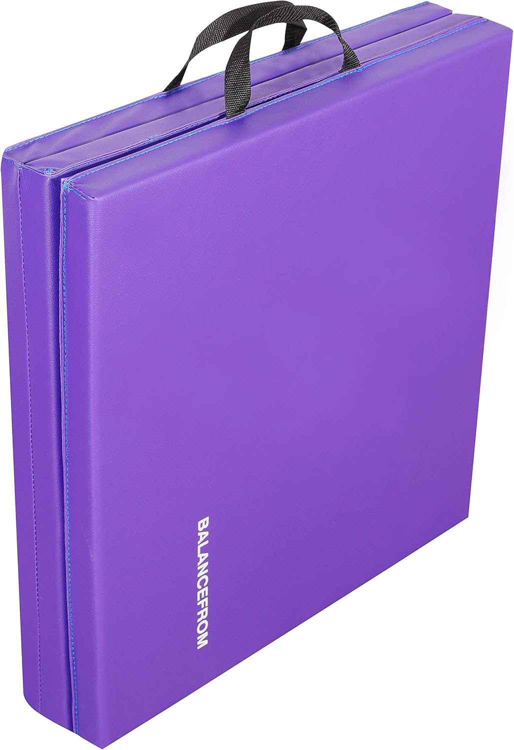 BalanceFrom 1.5" Thick Tri-Fold Folding Exercise Mat with Carrying Handles for MMA, Gymnastics and Home Gym Protective Flooring (Purple) : Sports & Outdoors