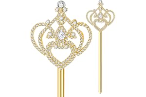 Copidrum Fantasy Princess Scepter Prop Silver Gold Wizard Staff Cosplay Wand Halloween Costume Accessory