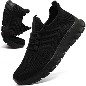 running shoes women tennis sneakers slip on walking gym non slip shoes | work workout athletic casual jogging shoe