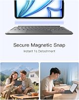 Inateck Ultralight Keyboard Case with Touchpad for iPad Pro/Air 11 inch UK Gray view 5
