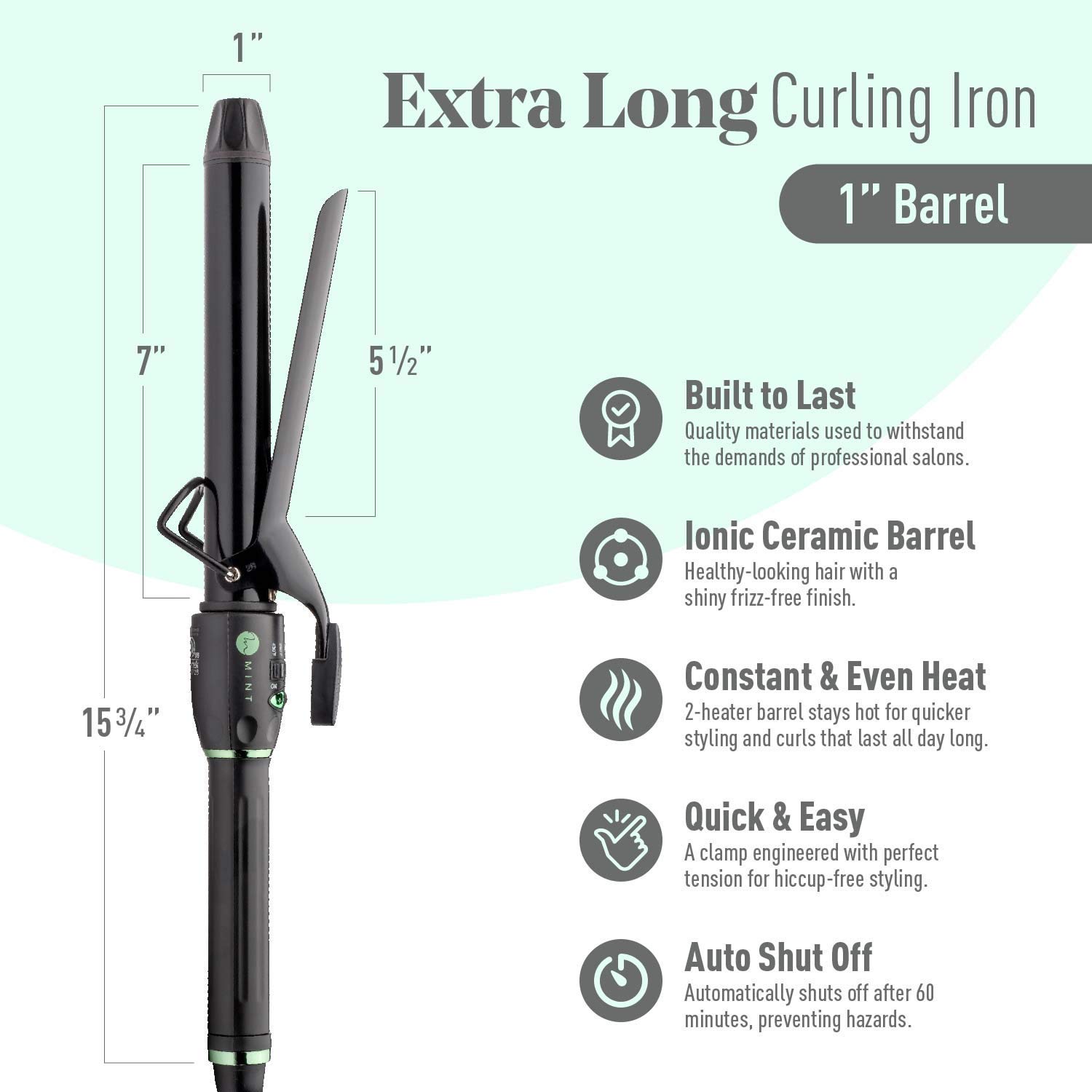 Mint extra long curling iron Clearance