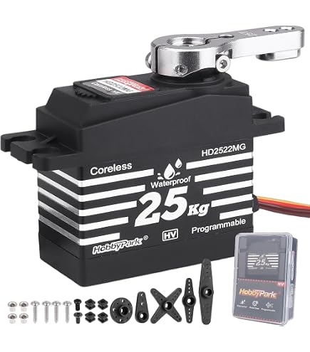 Power HD LW-25MG Servo 25 kg Aluminiumgehäuse Metallgetriebe Wasserdi, 47,47