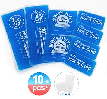 10 Compresas Bolsa de Gel Frio y Calor en 3 Tamaños ...