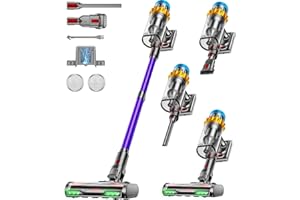 JRFYHFT Cordless Vacuum Cleaner, 55KPA 70Min 650W Motor Powerful Vacuum Cleaners for Home, Self-Stand Cordless Stick Vacuum Rechargeable Anti-Tangle/LED Screen/1.8L Cup for Home Pet Hair/Carpet/Hardwood Floor