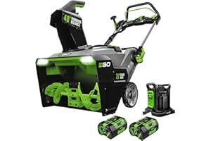 EGO POWER+ 21" Electric Snow Blower, Cordless Steel Auger, Includes (2) 56V 7.5Ah Batteries and Dual Port Charger - SNT2114
