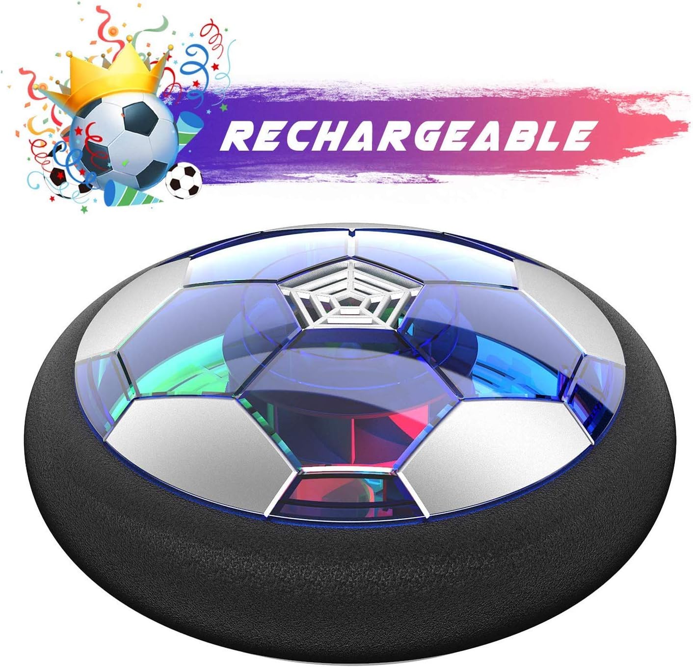 JAOK Kids Toys Hover Soccer Ball Rechargeable Air Soccer, Soccer Ball