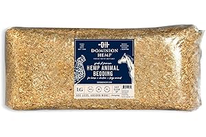 OLD DOMINION HEMP Dominion Hemp Premium Hemp Bedding for Chicken Coops - Low Dust - Nesting Boxes for Chickens, Rabbits, Guinea Pigs, Hamsters, Reptiles, and Brooders - 1 Pack