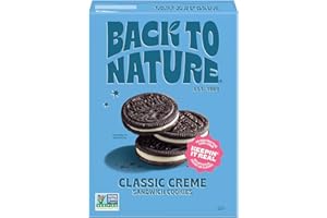 Back To Nature Classic Creme Sandwich Cookies - Plant-Based Cookies Made With Wheat Flour - Non-Gmo, No High Fructose Corn Syrup, 9 Ounce (Pack Of 1)