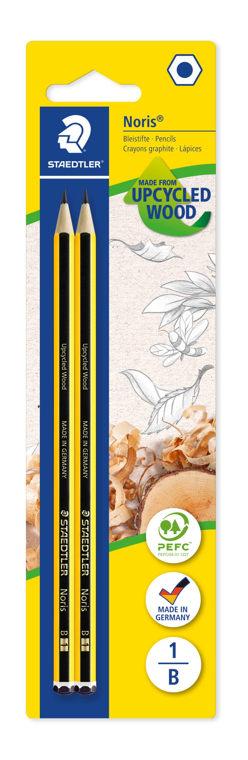 Staedtler 120 Noris Pencils, 2 pcs – blister Hardness: B