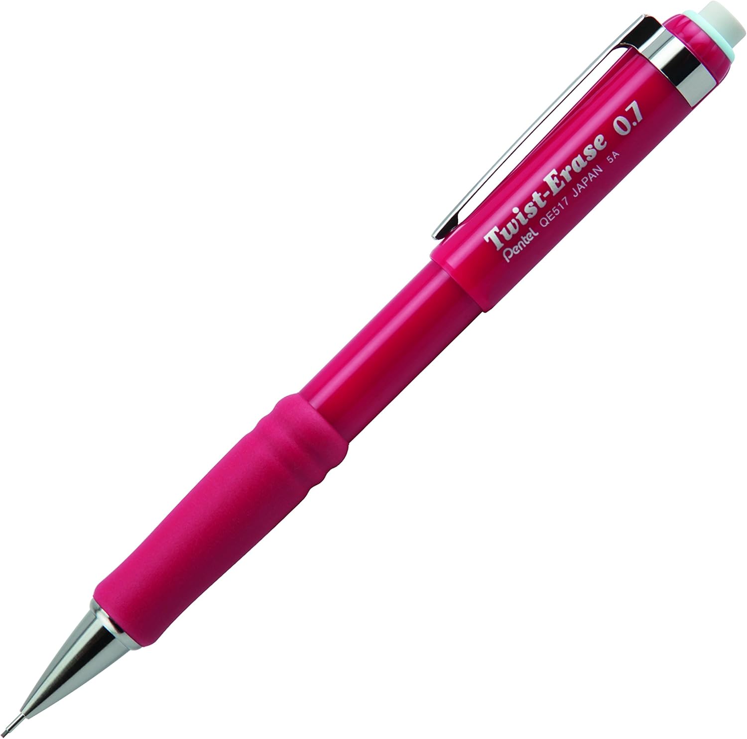Pentel Twist-Erase III Automatic Pencil with 2 Eraser Refills, 0.7mm, Assorted Barrels, 2 Pack (QE517BP2-K6) : Mechanical Pencils : Office Products