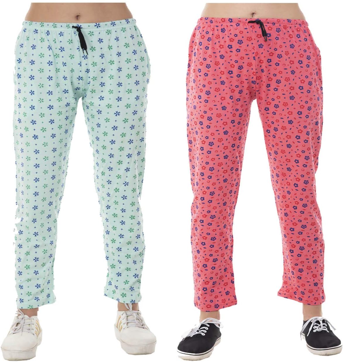 IndiWeaves Women's Loose Fit Trackpants (Pack of 2)