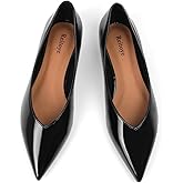 Reitoye Flats for Womens Closed Pointed Toe Ballet Flat Comfortable Dressy Work Slip On Casual Shoes Womens Flats