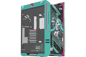 ASUS ROG Strix Helios II Hatsune Miku Edition Gaming pc case, with Dual Tempered Glass Side Panels, Support for Graphics Card