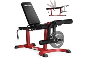 JELENS J10 Leg Extension and Curl Machine, Adjustable Leg Curl Machine for Home Gym, Seated Leg Extension and Lying Curl Machine for Lower Body Workouts
