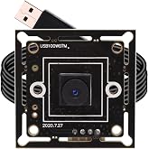 ELP 720P USB Camera Module Super Mini Embedded Webcam with 45degree M7 Lens | Megapixel HD/30FPS OV9712 PC Camera for Laptop USB2.0 UVC Video Webcam for Embedded Machine, with 3.3ft/1m Cable for Computer