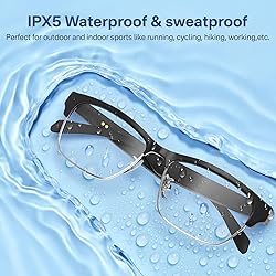 GenXenon Bluetooth Audio Smart Glasses, Blue Light