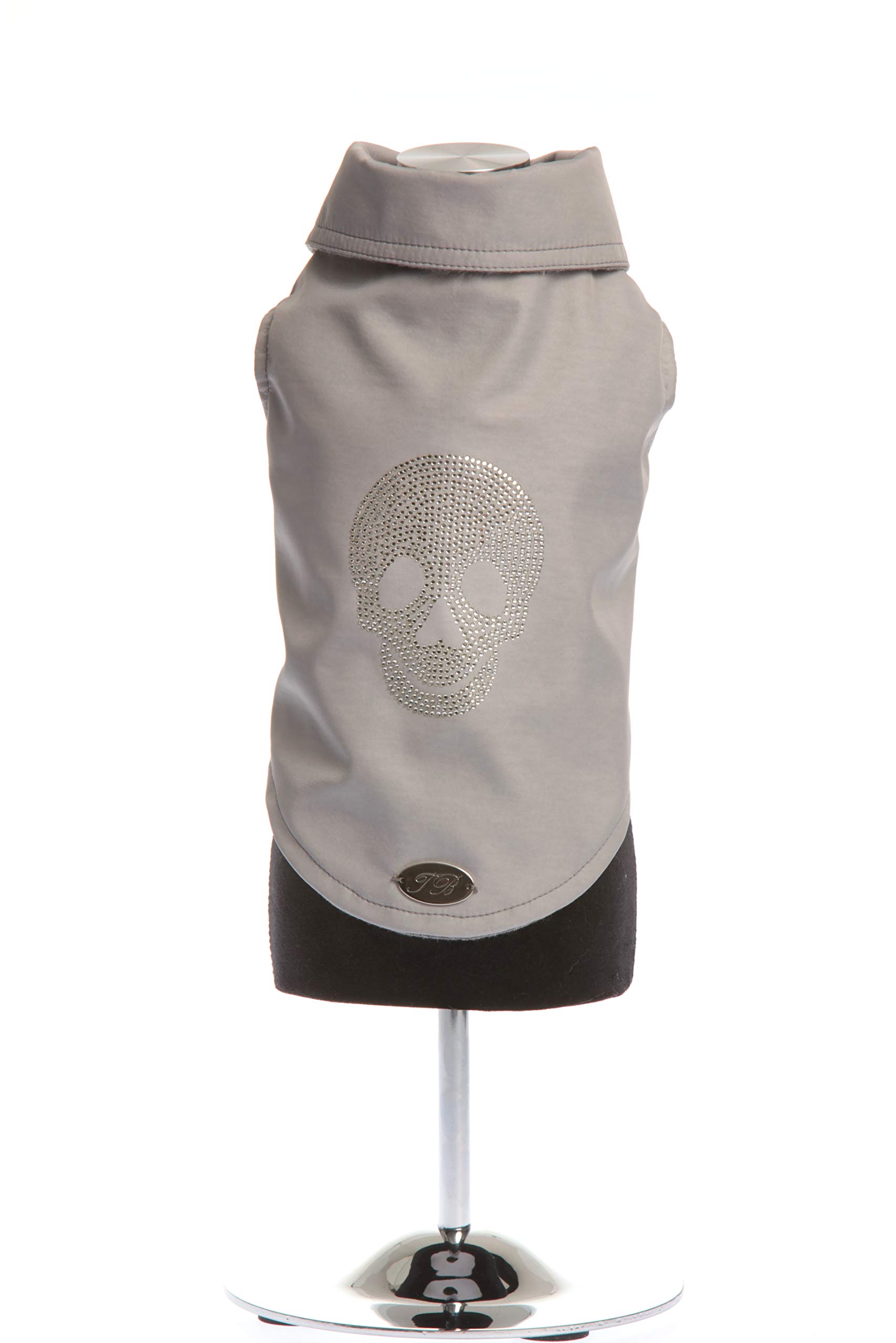 Trilly All Brilli Coat Rhinestone Crystal Skull Application, Grey - 1 Product