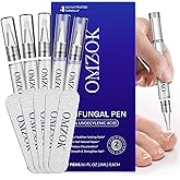 Toenail Fungus Pen - Toenail Fungus Treatment Extra Strength for Damaged, Discolored Nail - 25% Undecylenic Acid with Tea Tree, Jojoba, Clove Bud Oils & Aloe - Fungal Nail Repair Pen 5 Pack