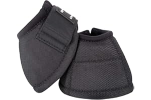 Classic Equine Dynohyde No-Turn Bell Boot Black XL