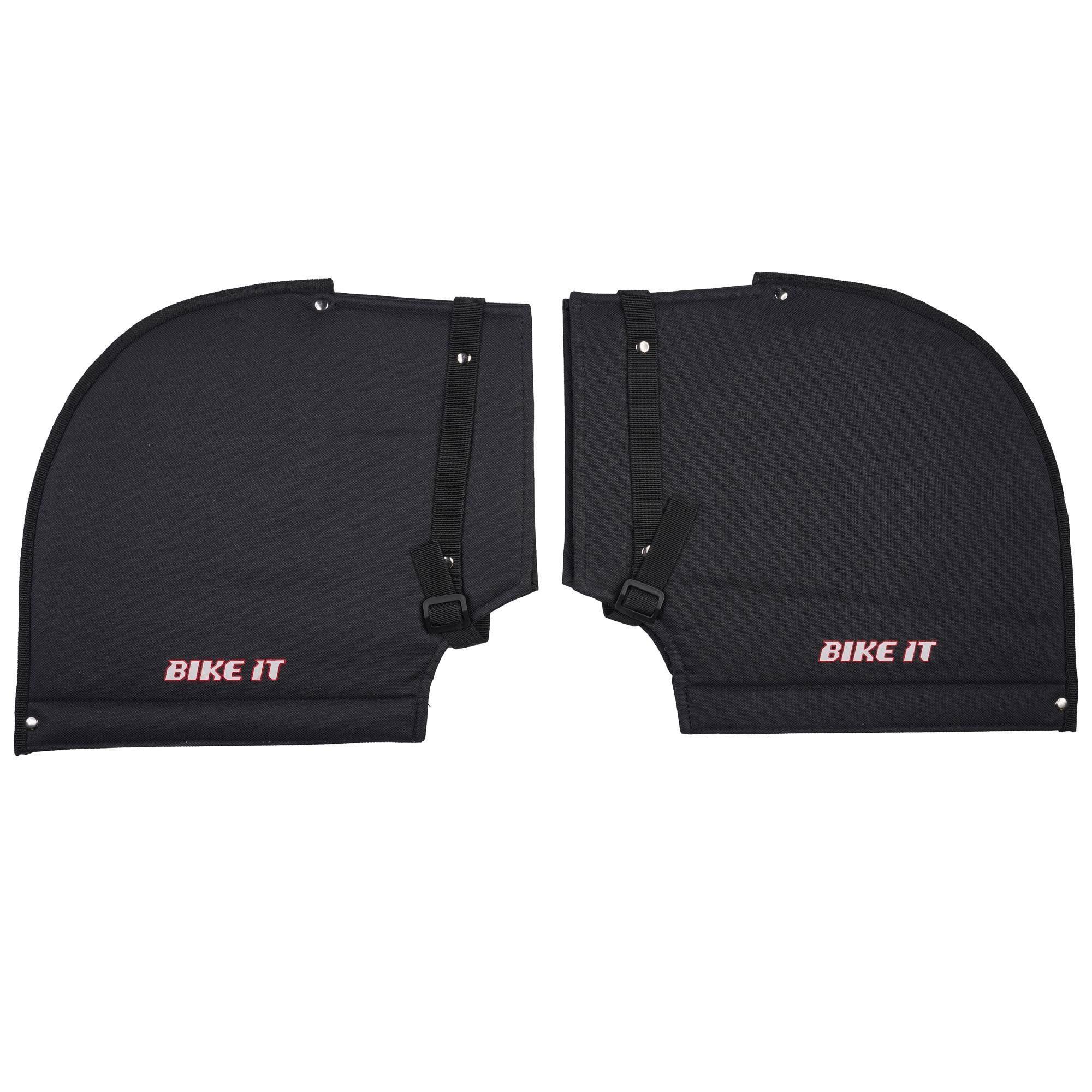 BIKE IT Bar Muffs – Thermal Fleece-Lined Motorcycle Hand Warmers – Universal Fit – Winter Wind & Rain Protection