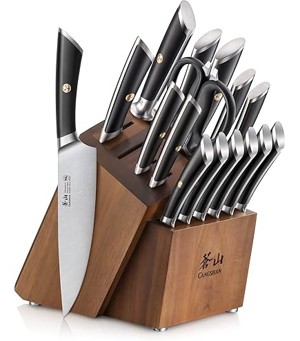 Amazon.com: Cangshan Alps Series German Steel Forged 17-Piece