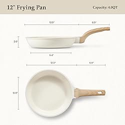 CAROTE Non Stick Frying Pans,Nonstick Granite