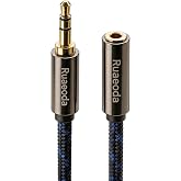 Ruaeoda 50ft Double Shielded 3.5mm AUX Extension Cable