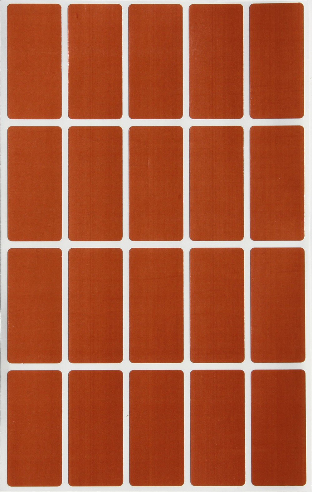 Royal Green Brown Rectangle Sticker 4cm x 1.9cm Rectangular Labels (40mm X 19mm) 300 Pack — image 1