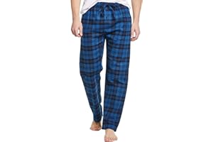 CYZ Men's 100% Cotton Super Soft Flannel Plaid Pajama Pants