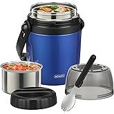 32oz Lunch Containers for Adults Kids Soup Thermo for Hot Food Jar Stainless Steel Insulated Vacuum Leak Proof Wide Mouth Thermal Bento Box with Spoon and Tritan Lid