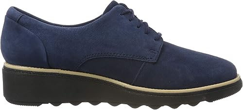 clarks sharon noel suede wedge derby