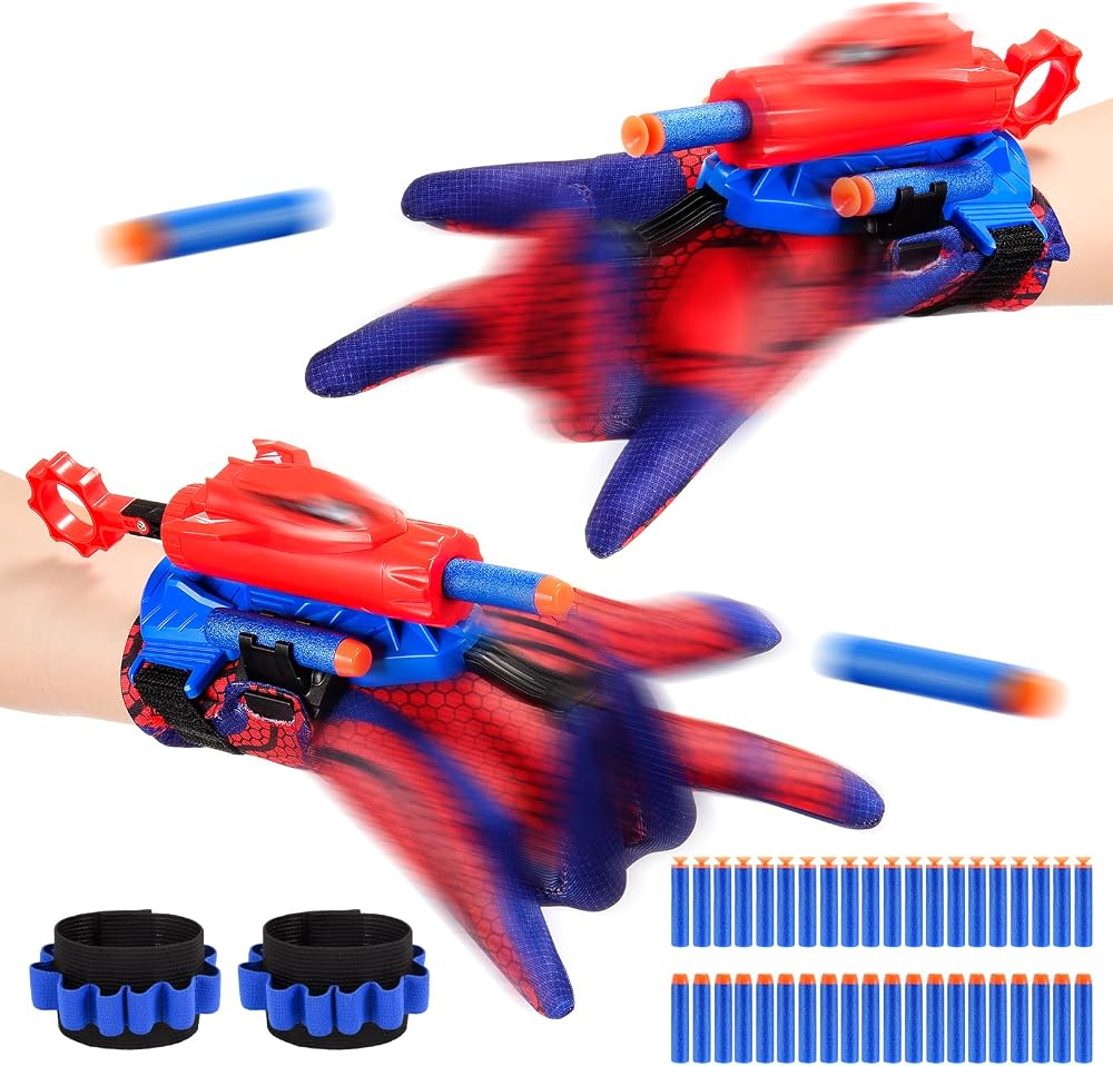 Braxel Launcher Wrist Toy Set for Kids 3-8 Glove Darts 2 Sets Safe ABS