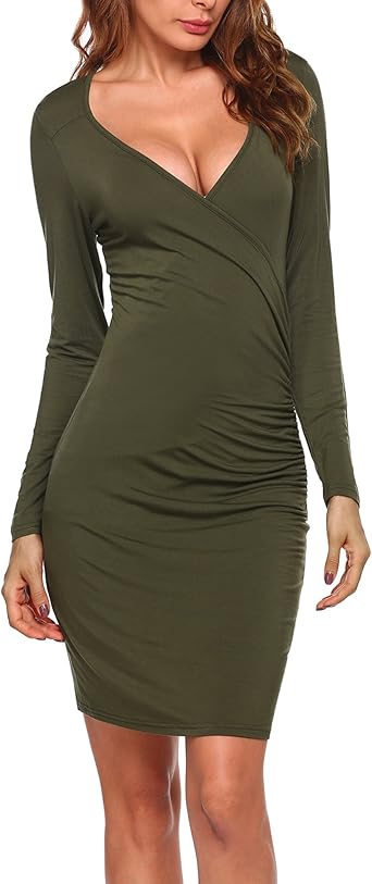 wrap sheath dress