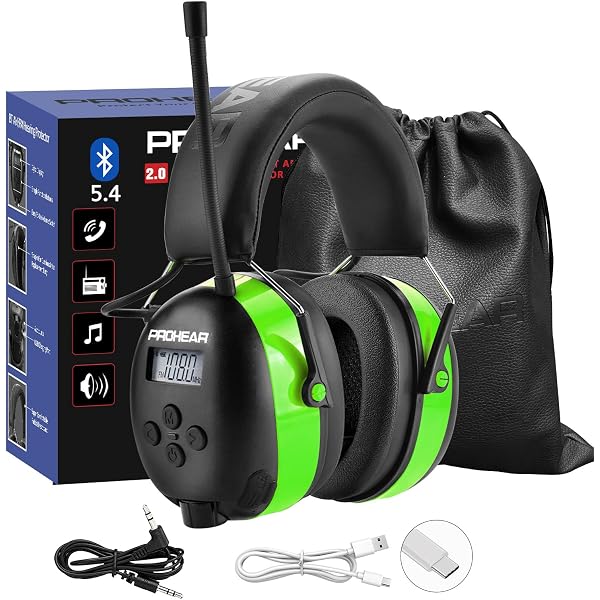 Casque Antibruit Gardtech Avec Radio FM/MP3/Bluetooth - NRR 29dB