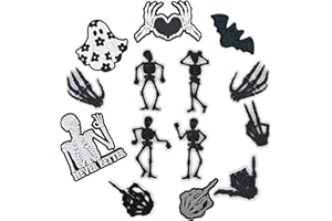DECWENME Horror Movie Shoe Charms Shoes Decoration Halloween Accessories for Teens Boys Girls Wristband Bracelet Birthday Halloween Gifts