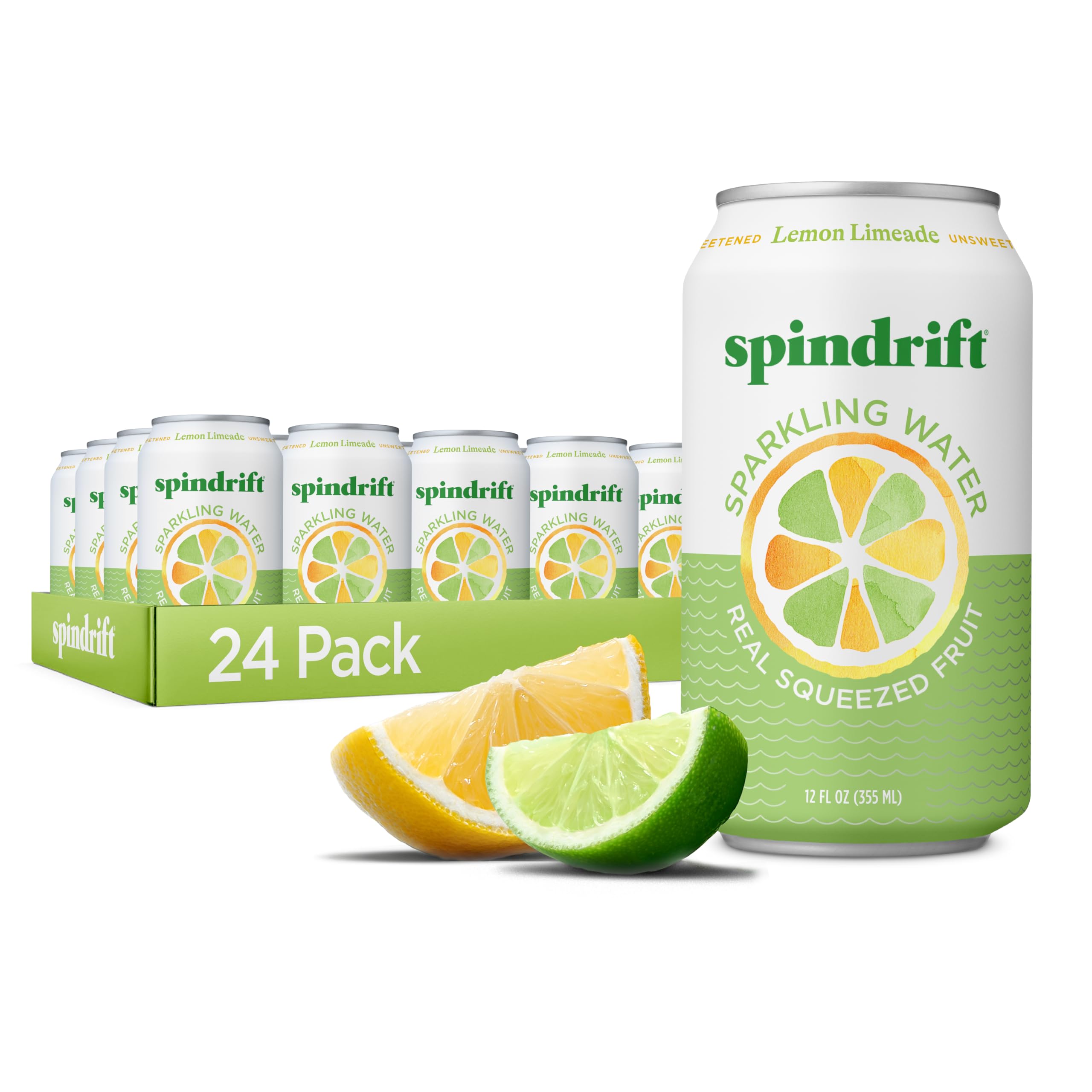 Photo 1 of (best before 02/12/26)
Spindrift Lemon Limeade Can 12 Ounce (Pack of 24)