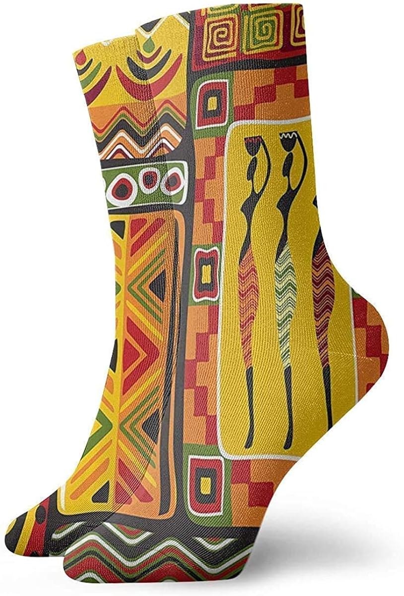 Socks Breathable African Elements Decorative Historical Original