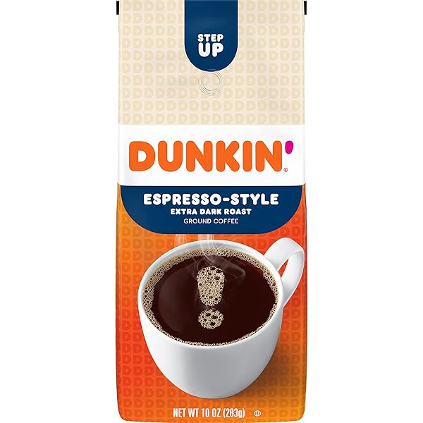 DUNKIN’ EXTRA DARK ROAST ESPRESSO STYLE COFFEE, 10 OUNCE
