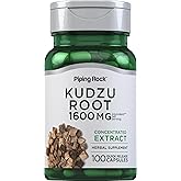 Piping Rock Kudzu Root Capsules | 100 Count | Extract Pills | Non-GMO, Gluten Free Supplement