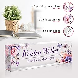 Custom Office Name Plate for Desk - Desk Name Plate