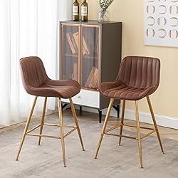 GBZB Velvet Bar Stools, Kitchen Barstools with