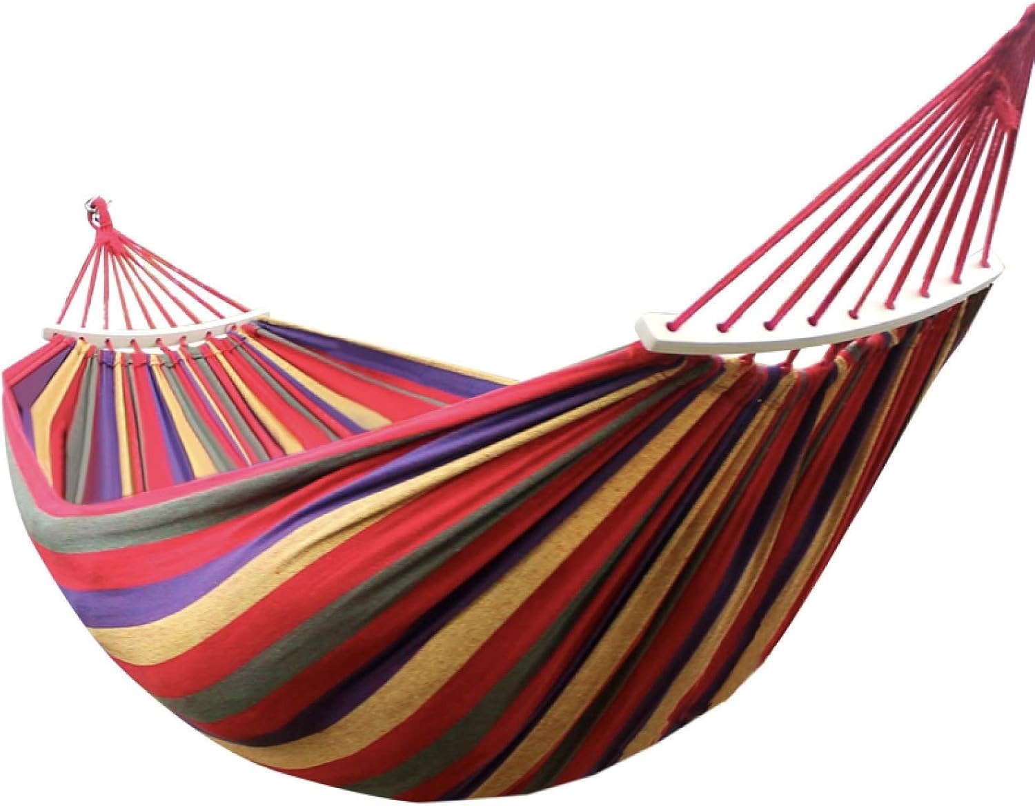 WENQITZTZ Tree Hammocks for Outside, Portable Rainbow Hammocks, 2-Person Cotton Hammock Bed, Mexicanas/Brazilian Type, Hammocks for Trees, Hammocks for Outside, Double Hammock