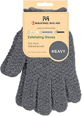 Migliore Wear Exfoliating Wash Gloves, Heavy Duty Body Scrub Mitts view 1