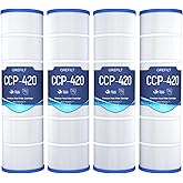 Grefilt CCP420 Pool Filter Cartridges, Compatible with Pentair Clean & Clear Plus 420, Replaces Pentair R173576, Pleatco PCC105-PAK4, 4-Pack, 420 sq.ft
