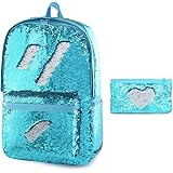 Flip Glitter Backpack for Girls Kids Cute Sequin School Bookbag Back Pack Sparkly