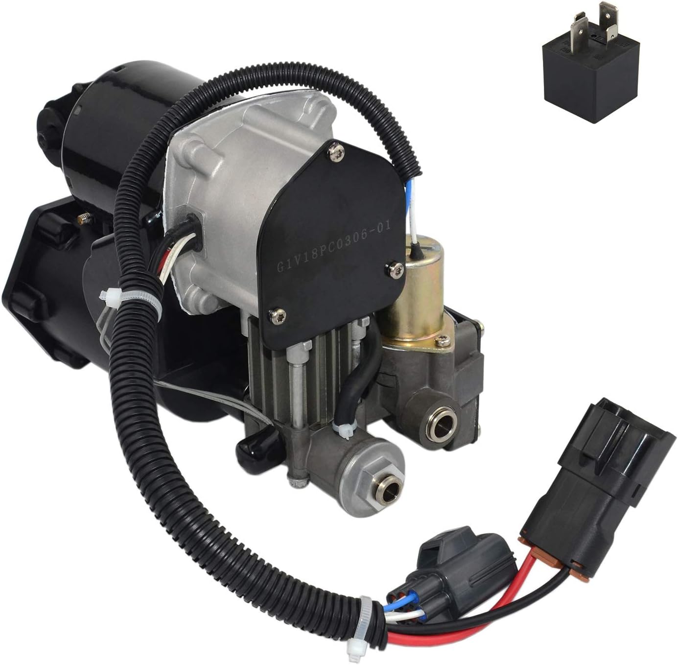 LR023964 Hitachi System Air Suspension Compressor Pump Fits for Land Rover LR3 LR4 Range Rover SPORT 2005-2013: Home Improvement